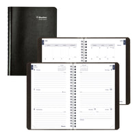 Blueline - Agenda Scolaire Hebdomadaire/Mensuel - 8 po H x 5 po l - Noir - Anglais-13 mois, de juillet à juillet