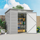 Outsunny - remise de rangement extérieure 6 pi x 4 pi-Structure en acier galvanisé, solide et adaptée à une utilisation en extérieur  
