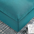 Modway - Commix Duvet Rempli Trop Rempli Ottoman - Sarcelle-Siège en mousse de densité