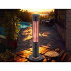 EnerG+ - 1200-Watt Infrared Floorstanding Electric Outdoor Heater-Avec l'indice de résistance aux intempéries IP55 fait qu'il est sûr d'utiliser la chaufferette a l'extérieure ou même en milieu humide ou pluivieux. Pas besoin de la ranger à chaque fois
