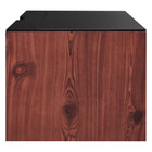 Modway - Kinetic Support mural de 49" Bureau - Black Cherry-Capacité de poids : 130 lbs.