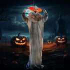 HOMCOM - Clown d'Halloween animatronique avec des yeux lumineux-La tête tourne et les mains s'agitent lorsqu'elle est activée 