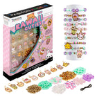 Fashion Angels - Coffret de Bracelets à Breloques Kawaii Cutie-CE QUI EST INCLUS : 10 charms émaillés avec anneaux, 50 g de perles assorties, 9 perles en polymère, 20 perles fantaisie, 2,7 m de fil élastique et une fiche d’instructions