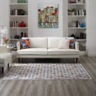 Modway - Gemma Mosaïque à chevrons Tapis 4 pi l x 6 pi L - Multicolore-Protéger les planchers de la circulation ou des meubles