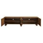 Modway - Sorren Festonné 71 po Bois Meuble TV, Noyer-Assemblée requise