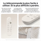 Google - Diffuseur TV (4K) - Porcelaine-Télécommande perdue? Trouvez-la en un instant: Finie la frustration d'avoir perdu votre télécommande. Faites-la sonner grâce à un bouton de votre Diffuseur Google TV ou en demandant à Google
