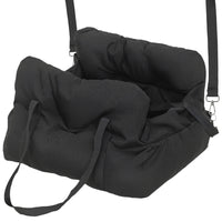 PawHut - Siège Auto pour Chien et Petit Animal - Noir-Comprend un système de sécurité triple avec un fond antidérapant pour un trajet plus sûr