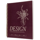 Gry Mattr - Carnet de design - 98 lb - Reliure à spirale - 60 feuilles - Bourgogne-Reliure à spirale