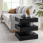 Modway - Perpetuate Totem Table d’appoint - Noir-Construction en bois de manguier et contreplaqué