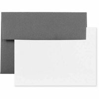JAM Paper - Ensemble de cartes de vœux vierges, format A6, 4,75 po x 6,5 po, gris foncé, paquet de 25-Couleur : gris foncé.