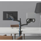 ShoppingAll Support à bras entièrement réglable pour deux écrans et adaptateur pour ordinateur portable - Noir-Le support de bureau peut être fixé par une pince en C (épaisseur max 85 mm) ou par un œillet (épaisseur max 60 mm) sur n'importe quelle surface