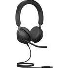 Jabra - Casque stéréo filaire USB-C supra-auriculaire Evolve2 40 SE avec câble d'extension - Unified-Isolation sonore avec oreillette inclinée