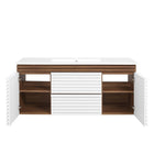 Modway - Render Fixation murale de 48" Vanette de salle de bain - Blanc Noyer Blanc-7