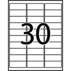 Avery - Étiquettes Imperméables - 1 po x 2.575 po - Paquet de 1500-Fabriquées pour coller et rester collées sur du carton, du verre, du métal et du papier