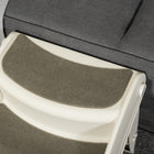 PawHut - Escalier pliable pour animaux 3 marches pour petits avec marches antidérapantes - crème-Matériau : PP 