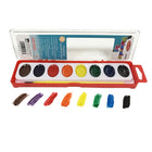 Charles Leonard - Ensemble de peinture aquarelle semi-humide, poêle ovale avec pinceau, 8 couleurs assorties, 12 ensembles-Idéal pour les étudiants, les enseignants et les adultes