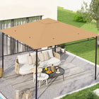 Outsunny - Remplacement de toit de pavillon carré 10 pi L x 10 pi l, couverture supérieure beige protégée UV-Résistant aux UV pour offrir un parfait abri contre le soleil  