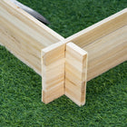 Outsunny - Jardin surélevé sans vis 39 po x 39 po-Parfait pour cultiver des légumes à racines profondes, des herbes ou vos fleurs préférées 