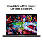 Apple - MacBook Pro 14 po - M5 Pro - CPU 15 cœurs - SSD 1 To - Mémoire 24 Go - Noir infini-Écran pro éclatant - L’écran Liquid Retina XDR 14,2 po6 affiche des pics de luminosité à 1 600 nits, jusqu’à 1 000 nits de luminosité en continu et un contraste de 1 000 000:1