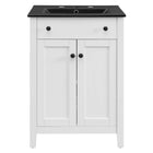 Modway - Nantucket 24" Vanette de salle de bain - Blanc Noir-Vanité de salle de bain moderne