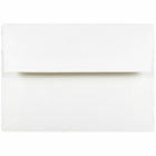 JAM Paper - Enveloppes d'invitation A2 Strathmore - 4,375 po x 5,75 po - Vélin blanc brillant - paquet de 50 (191151I)-Vélin blanc brillant