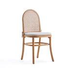 Manhattan Comfort - Lot de 2 chaises de salle à manger Paragon 44,5 cm style industriel chic, rembourrées, coloris Nature et Avoine-Garantie limitée du fabricant de 30 jours