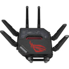 ASUS - Routeur gaming sans fil multi-Gigabits quadri-bande ROG Rapture GT-BE98 Pro - Noir-Les antennes externes à double alimentation de pointe optimisent la couverture grâce à une efficacité élevée et une puissance de signal nettement améliorée