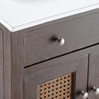 Modway - Lilo 24" Vanette de salle de bain - Gris blanc-Construction en bois de Mindi