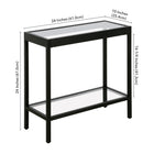 Hudson&Canal - Table d'appoint rectangulaire Alexis (61 cm) - Bronze noirci-9