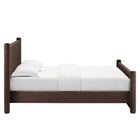 Modway - Rael Performance Velvet Lit de plateforme complet, Marron chocolat-Assemblée requise