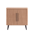Manhattan Comfort - Jodie 31,1 po Buffet d’Appoint Style Mid-Century Modern - Érable-Buffet d’appoint style milieu du siècle parfait pour le bureau à domicile, la chambre d’enfant, le salon et la chambre