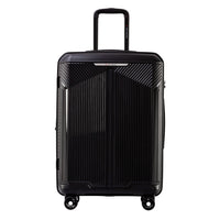 Air Canada - Palma Valise Rigide Pivotante de 24 po - Noir-Fabriqué en Polypropylène durable et léger