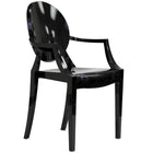 Modway - Casper Fauteuils de salle à manger Ensemble de 2 - Noir-Empilables