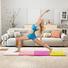 Soozier - Tapis De Gymnastique Pliant 8 pi - Tapis D’Exercice Épais Avec Poignées De Transport-Le design pliable avec poignée garantit un rangement et un transport faciles 