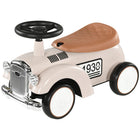Aosom - Voiture à glissière pour enfants avec rangement sous le siège - blanc crème-Le rangement sous le siège est la petite base secrète de l’enfant, pour y mettre des goûters et des jouets 