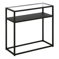 Hudson&Canal - Table d'appoint rectangulaire Ada 24 po de largeur - Bronze noirci-Un design industriel pour votre salon, votre chambre et plus encore