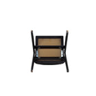 Manhattan Comfort - Lot de 2 chaises pliantes de salle à manger Lambinet 53 cm style industriel chic - noir et cannage naturel-10