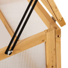 Outsunny - Serre de jardin portable 8 pi x 6 pi x 7 pi avec 18 étagères- Cadre en bois massif avec une couche de peinture pour la protection  
