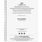 AT-A-GLANCE - Recharge hebdomadaire/mensuelle de direction 2025 pour G545-2 pages/semaine/mois - 8 3/4 po H x 6 7/8 po l - anglais-Format de pages : 8 3/4 po H x 6 7/8 po l