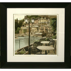 Porto Cafe Italia par Alan Blaustein - Impression encadree - 34" x 30"-Impression d'art de haute qualité avec passe-partout et encadrement professionnel