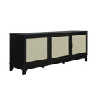 Manhattan Comfort - Meuble TV Sheridan 62,99 po style Mid-Century Modern - Noir-Garantie limitée du fabricant de 30 jours