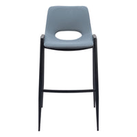 Zuo - Desi Tabouret de bar - Gris azur - Ensemble de 2-Rembourrage moelleux et confortable