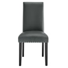 Modway - Parcel Restauration Imitation cuir Fauteuil d’appoint - Gris-Capacité de poids de la chaise : 285 lb.