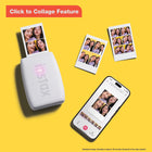 Fujifilm - Imprimante pour téléphone intelligent Instax Mini Link 3 - Rose cendré-Ajout d'effets à réalité augmentée via la fonction INSTAX AiR Studio dans l'appli, et création de photos 3D uniques avec ballons, guirlandes, confettis et bien plus encore