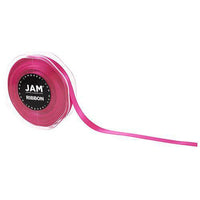 JAM Paper - Ruban de satin double face - 3/8" de large x 25 m - Rose choquant-Couleur : rose choquant