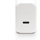 mophie - Chargeur mural GaN USB-C PD 30 W - Blanc-Sortie USB-C. Technologie GaN offrant un encombrement réduit et une charge plus froide