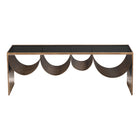 Zuo - Reed Table basse - Laiton/Noir-Verre trempé teinté au style moderne raffiné