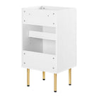 Modway - Chaucer 18" Armoire de toilette de salle de bain (lavabo non inclus) - Blanc-Bassin d’évier et installations non inclus