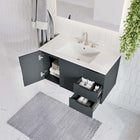 Modway - Vitality 36" Vanette de salle de bain - Gris blanc-Conception murale