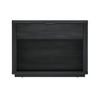 Manhattan Comfort - Table de nuit moderne Evelyn 32" à 1 tiroir - gris charbon-Table de nuit moderne pour chambre et salon